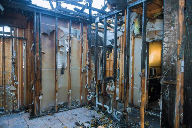 Professional Soot Cleanup technician working in Rosharon, TX